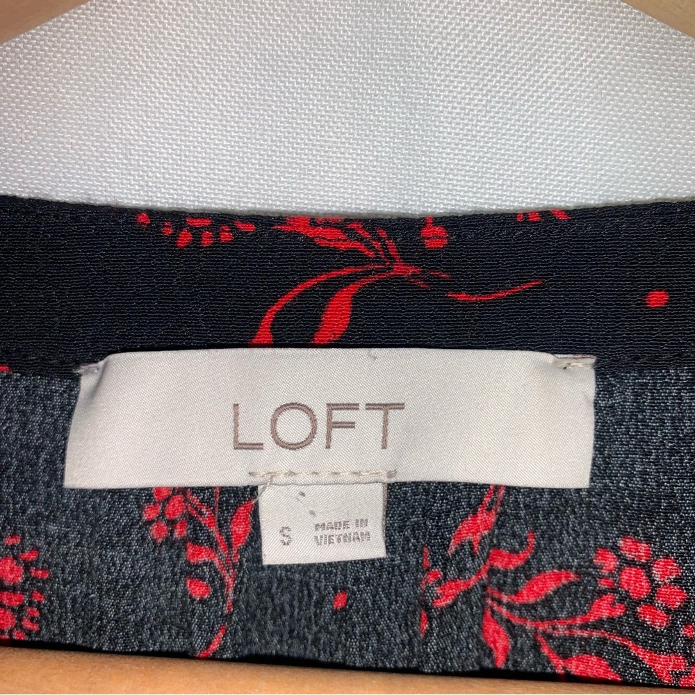 Loft Garden Split Neck Long Sleeve Dress - Picture 8 of 10